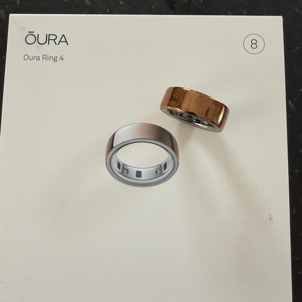 Oura Ring 4 in Rose Gold size 8